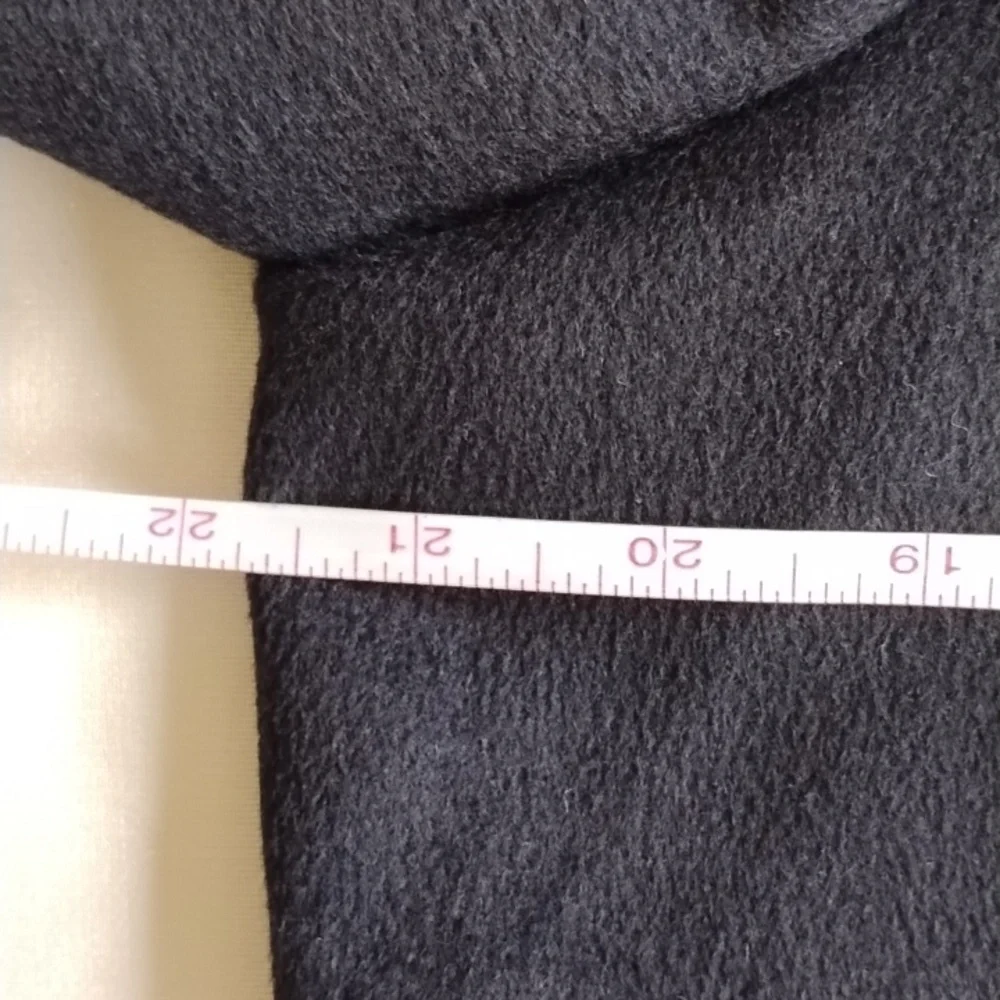 EUC 23ku Merino Wool Cashmere Single Button Hooded Coat Japan 36 S 6 Dark Navy - Picture 7 of 11